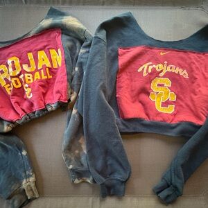 USC Trojan Football Crop Sweatshirts Bundle large
